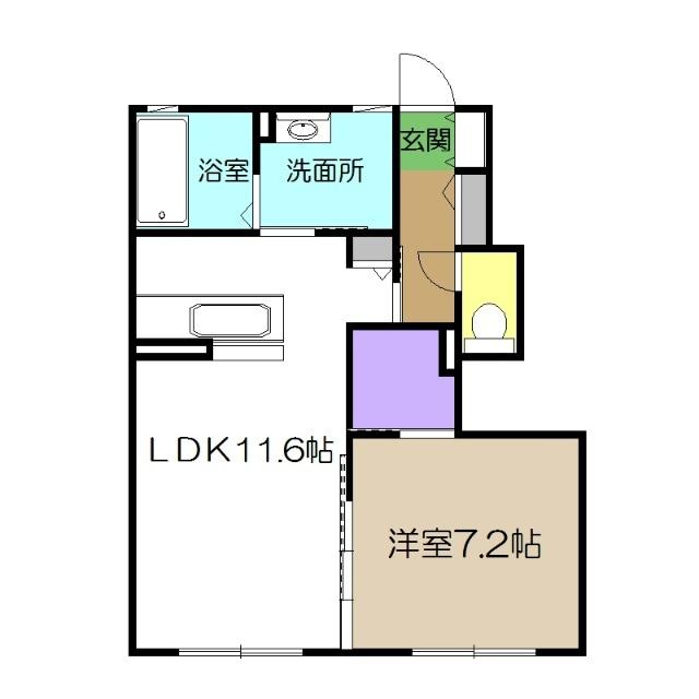 シャーメゾンラディア（102） 間取り図画像