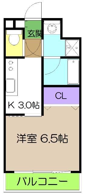 フルールアミーⅢ（302） 間取り図画像