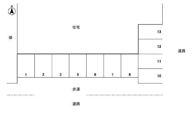 アデッソパーキング（普通車区画） 間取り図画像