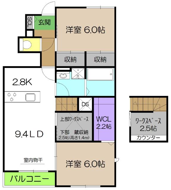 フェリステージ　エム（102） 間取り図画像