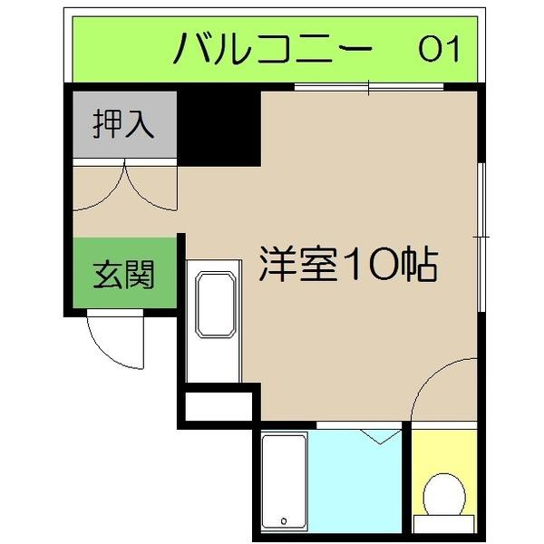 リヴィエラ大川筋（201） 間取り図画像