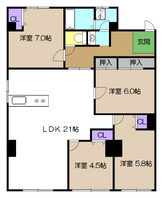 ドルチェ（202） 間取り図画像