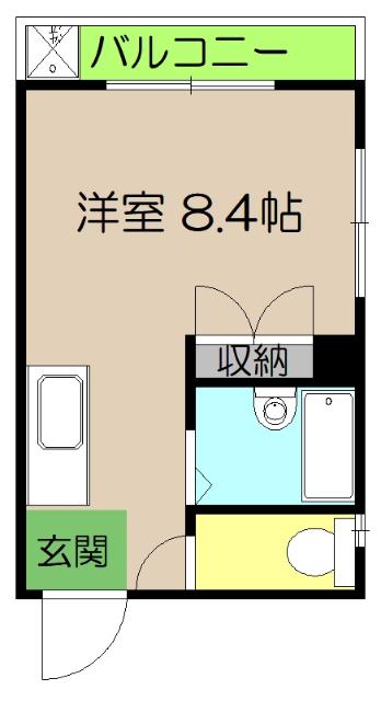 牧コーポ（405） 間取り図画像