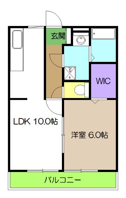 エストデュオ B棟（B301） 間取り図画像