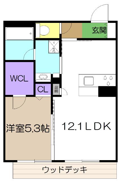 シャーメゾン　ルーエ（102） 間取り図画像