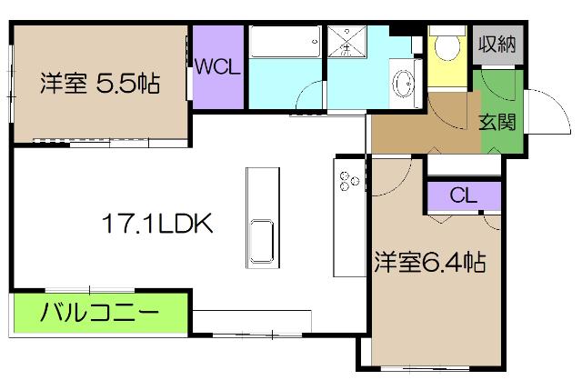 シャーメゾン　ルーエ（201） 間取り図画像