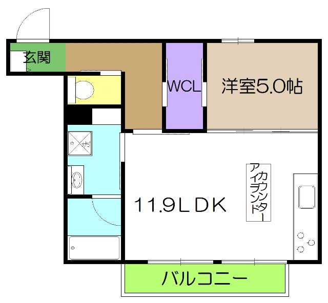 シャーメゾン　神田ガーデン（203） 間取り図画像