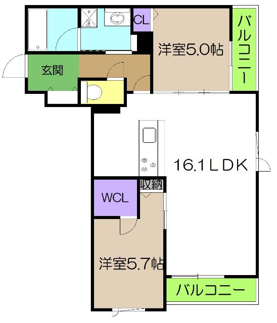 シャーメゾン　ミュゼ（202） 間取り図画像