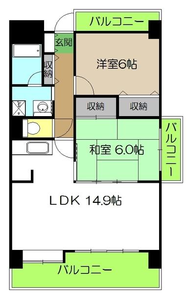 ジュピター（404） 間取り図画像