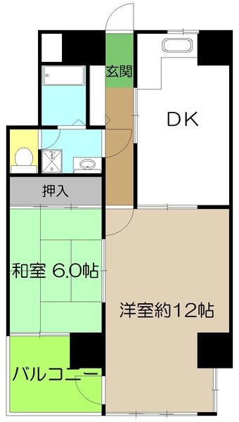 住友ハイツ（601） 間取り図画像