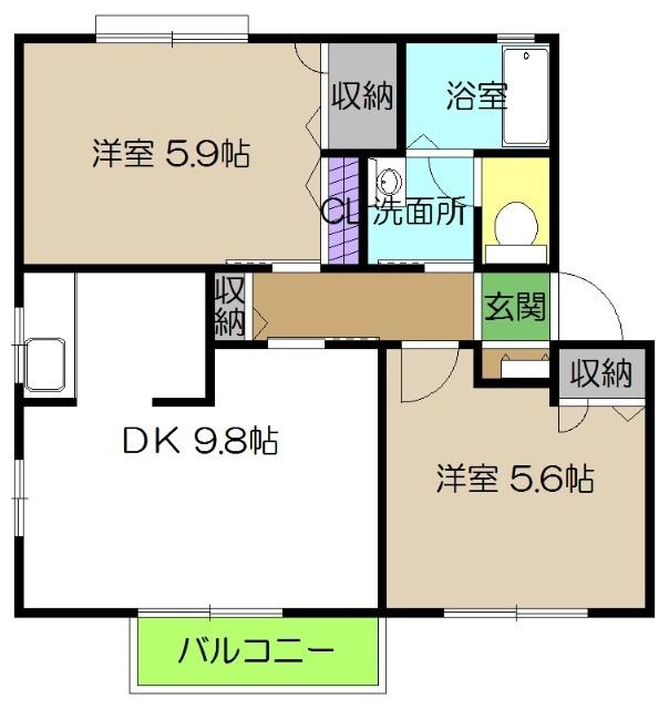 シャーメゾン北久保Ｂ棟（B201） 間取り図画像