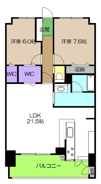 ビ・ウェルフレックス弥右衛門（603） 間取り図画像