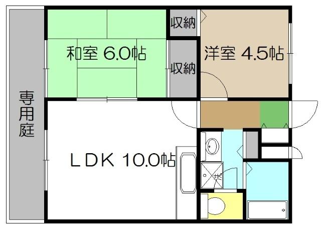 カーサ150　A棟（Ａ103） 間取り図画像