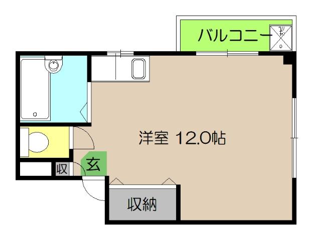 コーポパティオ（203） 間取り図画像