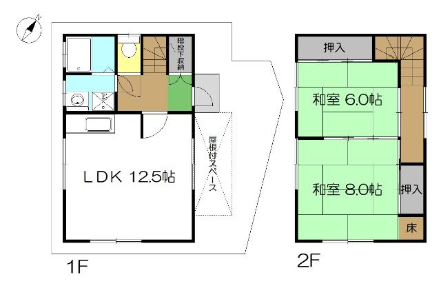 西塚ノ原30貸家（-） 間取り図画像