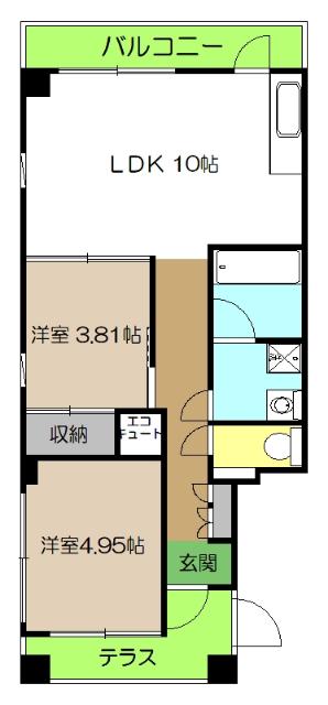 ア・ラコント　北棟（n-132） 間取り図画像