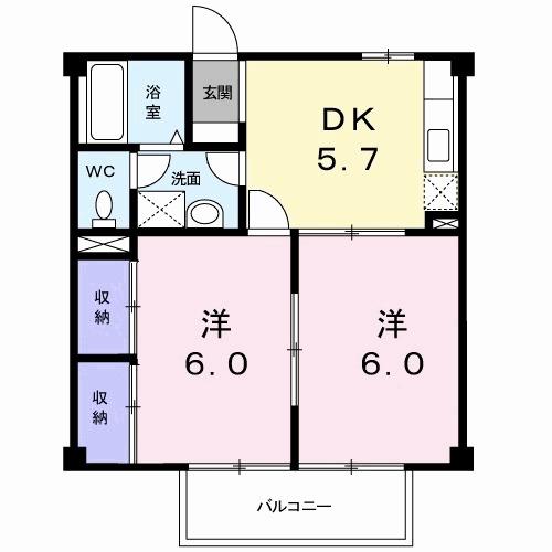 メゾンリーヴＭ・Ｋ（202） 間取り図画像