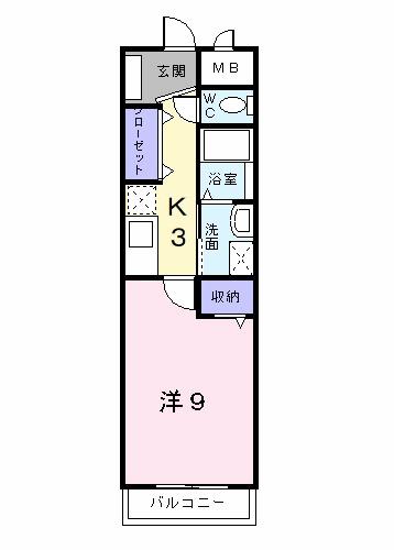 フィオーレ鏡川（309） 間取り図画像