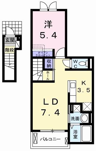 カーサ桜井町（203） 間取り図画像