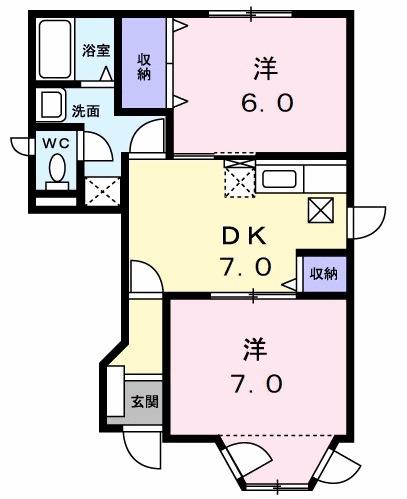 トランキル・ＳＡＩＢＡＲＡ（102） 間取り図画像