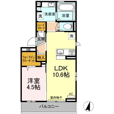 グランディョーゾ　レガーメ（301） 間取り図画像