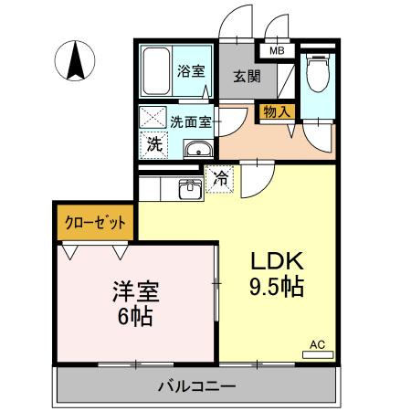 ビレッジ北久保　C棟（C305） 間取り図画像