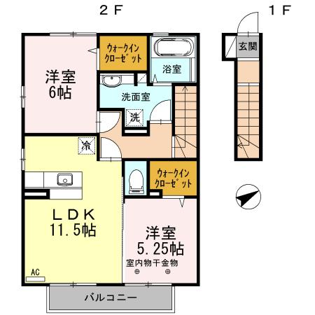 ボナール朝倉西町（207） 間取り図画像