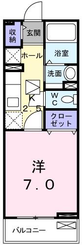 ブリッジ・ヒルズ　Ⅱ（103） 間取り図画像