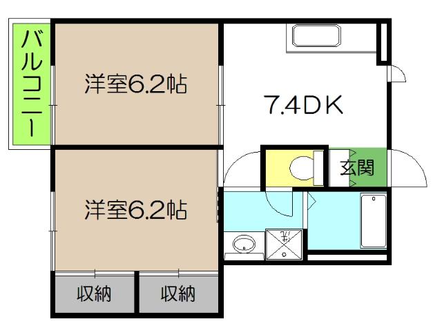 ハイツ友舞Ⅴ（102） 間取り図画像