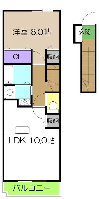ｆｒａｎｃ．Ｋ　Ⅱ（203） 間取り図画像