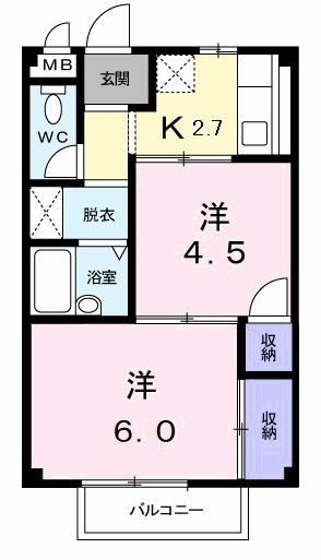 エルディム介良（202） 間取り図画像