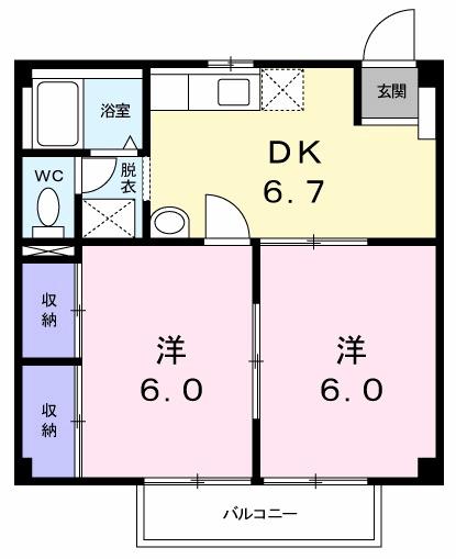 ファミールみやまえ（104） 間取り図画像