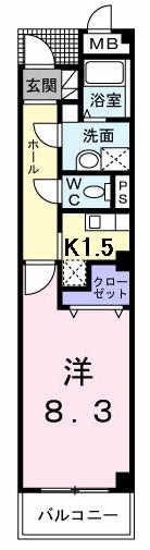 メゾン・ソレイユＮ（203） 間取り図画像