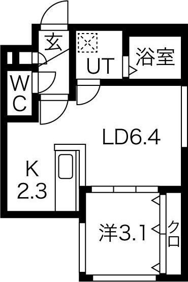 グランド中の島 間取り図画像