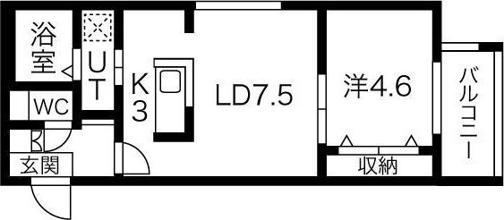 シティレジデンス南12条 間取り図画像