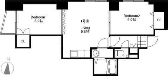 プレミエール中島公園通 間取り図画像