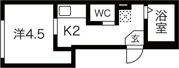 札幌市中央区南十一条西マンション 間取り図画像