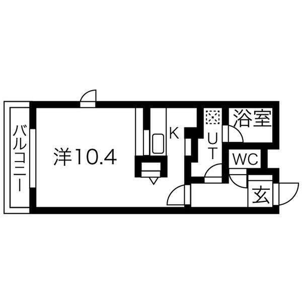 マリオン桑園 間取り図画像