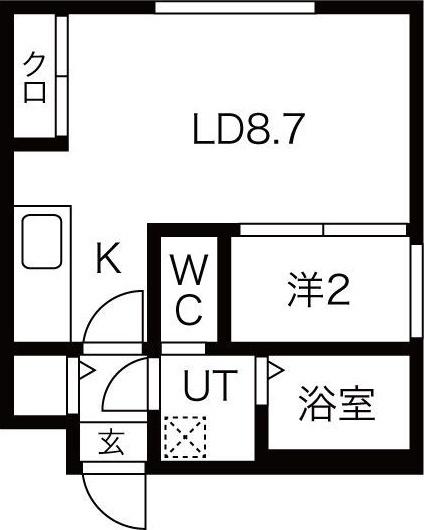 札幌市中央区南五条西マンション 間取り図画像