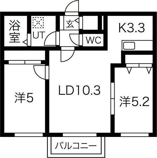 札幌市白石区栄通マンション 間取り図画像