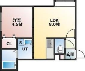 札幌市中央区南六条西アパート 間取り図画像