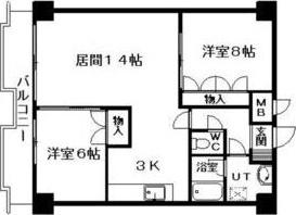 札幌市中央区南十一条西マンション 間取り図画像