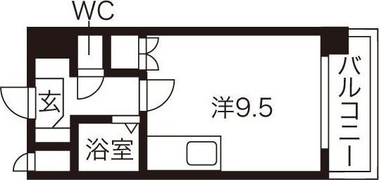 札幌市豊平区豊平三条マンション 間取り図画像