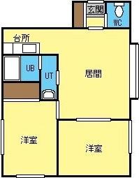 札幌市中央区南十三条西アパート 間取り図画像