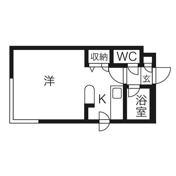 札幌市北区北二十七条西マンション 間取り図画像