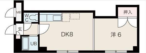 札幌市中央区南五条西マンション 間取り図画像