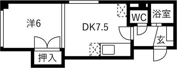 札幌市中央区南五条西マンション 間取り図画像