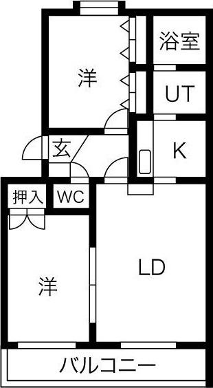 札幌市東区北二十六条東マンション 間取り図画像
