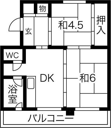 パークヒルズ真々地Ⅰ 間取り図画像