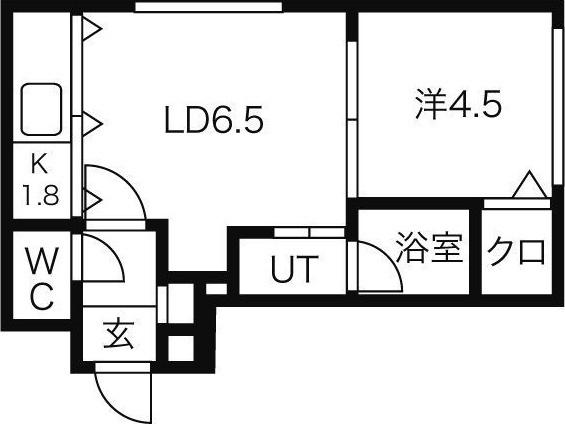 ブランノワールさっぽろｓｔ 間取り図画像